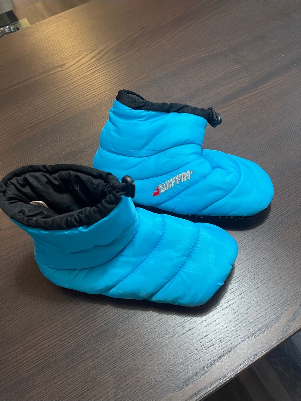 Baffin Bright Blue Puffy Indoor/Outdoor Slippers